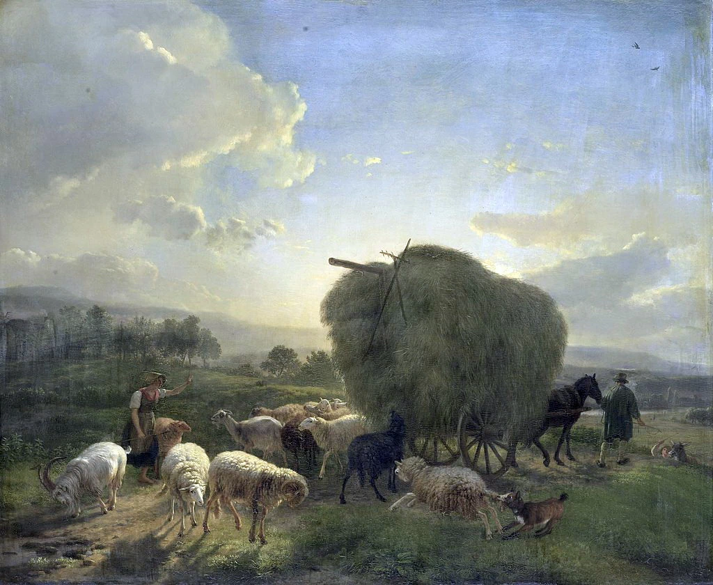 Paesaggio con pecore e un carro di fieno - Rijks Museum, Amsterdam